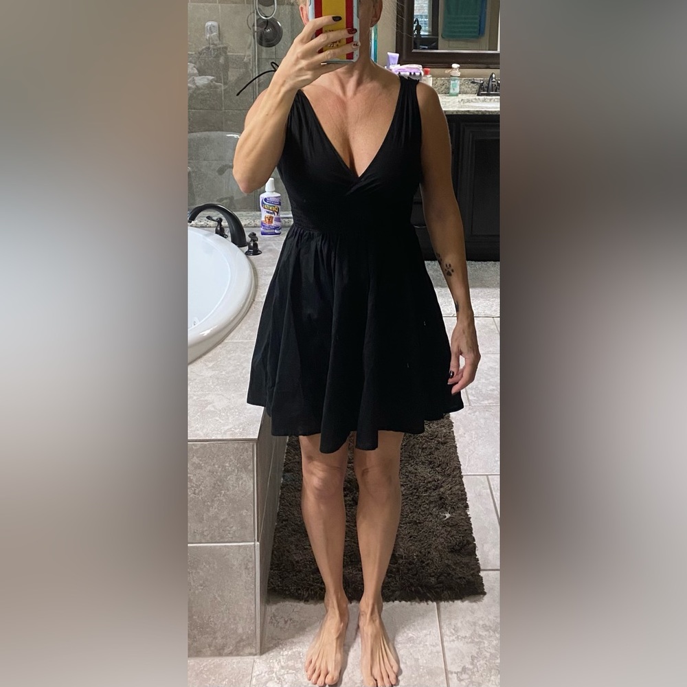 Cotton black dress